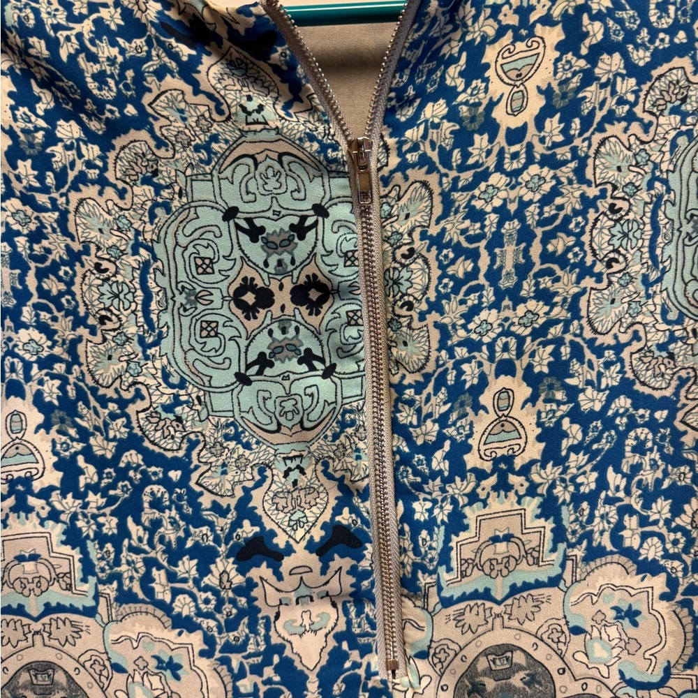 Lulu's Blue and Gray Patterned Mini Dress - Picture 5 of 7